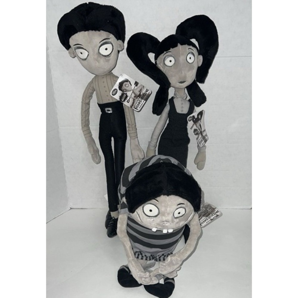 DISNEY PLUSH SET  Frankenweenie Victor Frankenstein ELSA Van Edgar NWT NEW - Picture 2 of 12